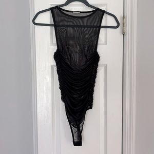 Intimately FP sheer rouched bodysuit
